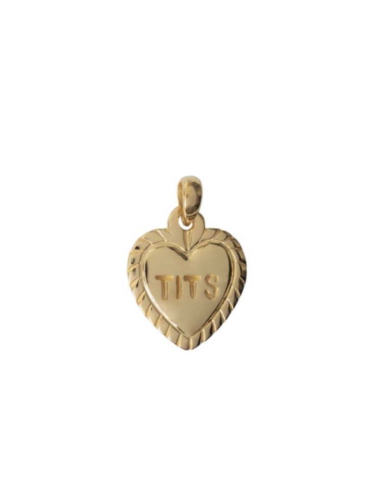 TITS Heart pearl pendant