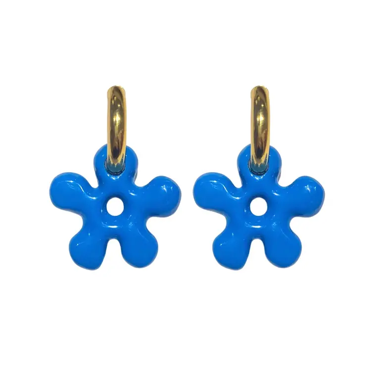 Babs the label Sunflower earrings - blue