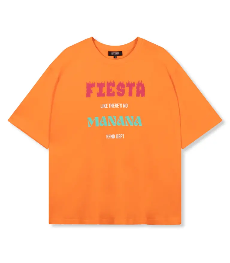 Refined department Maggy oversized tee - orange