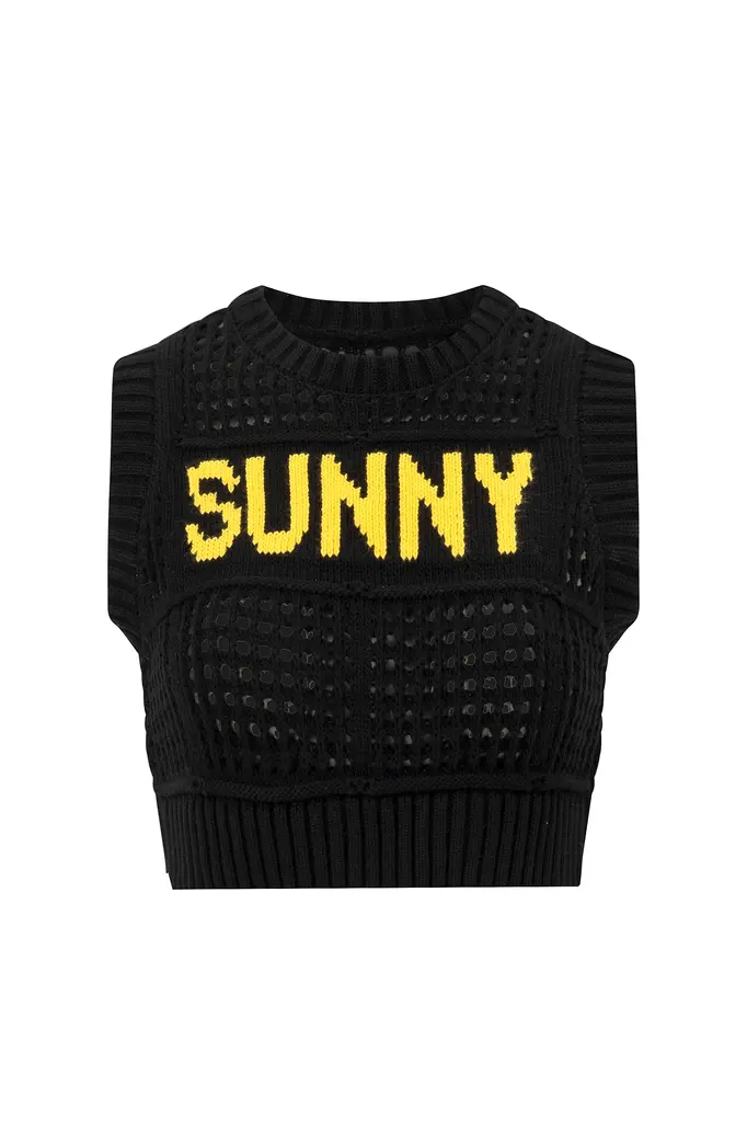 Le Cafe Noir Studio Sunny crochet top