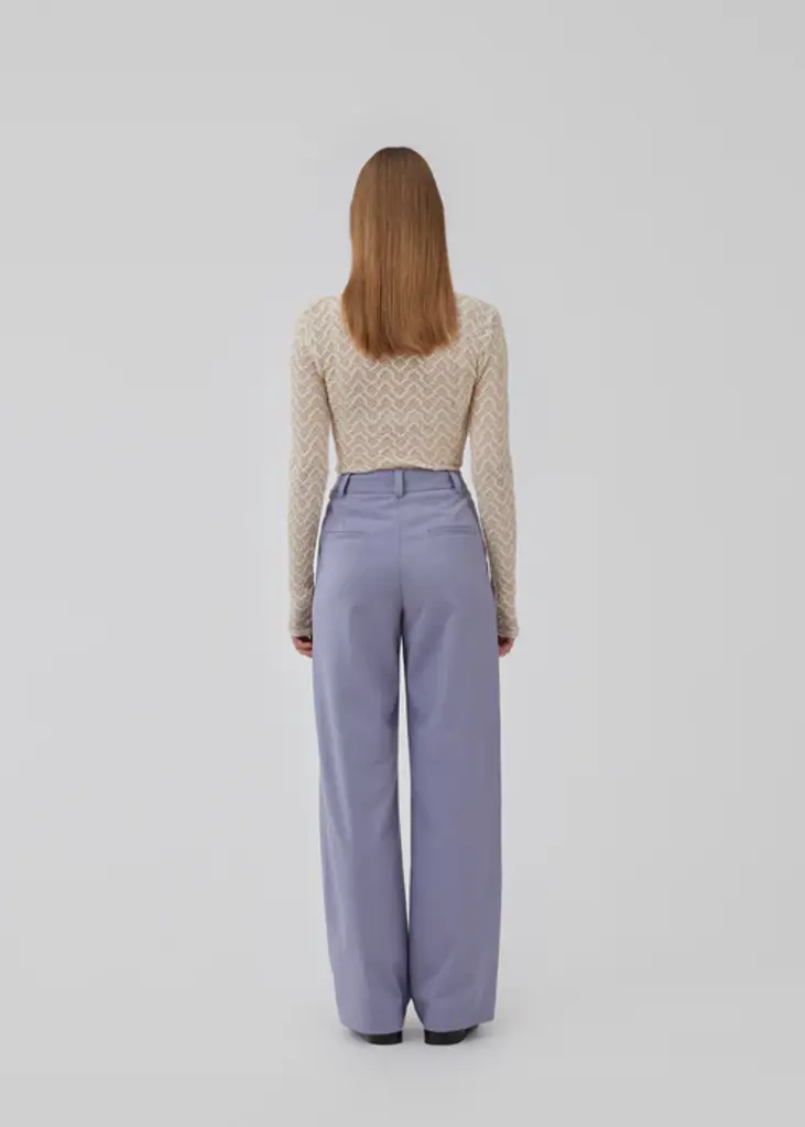 Modström Anker wide pants - silver bullet