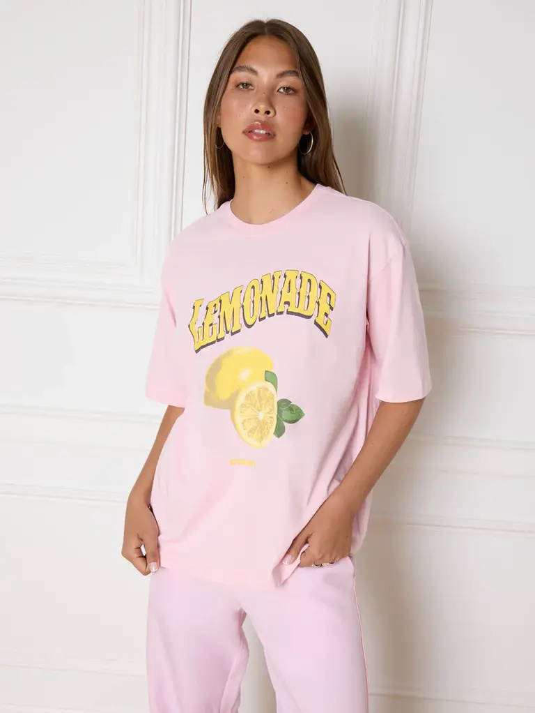 Refined department Bruna lemonade shirt - soft pink