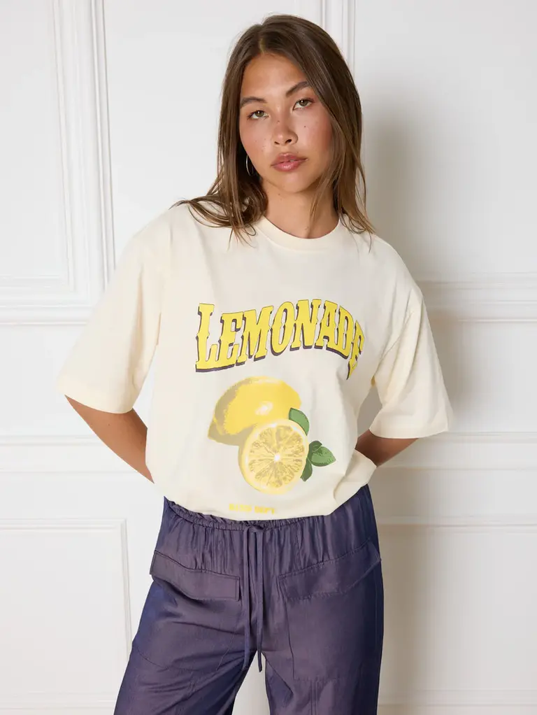 Refined department Bruna lemonade shirt - vintage white