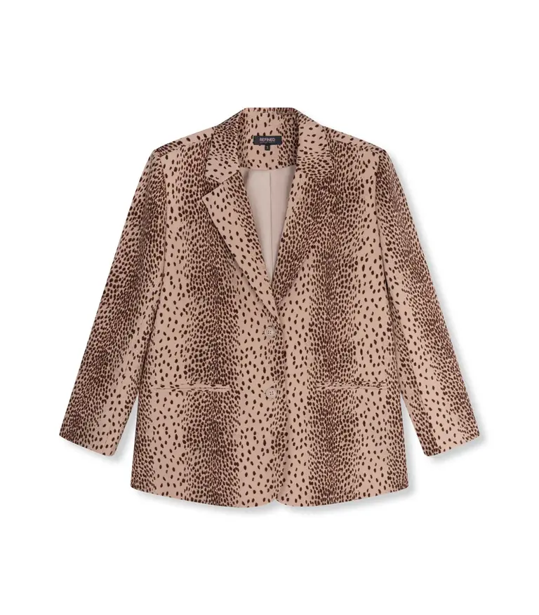 Refined department Bodi leopard blazer