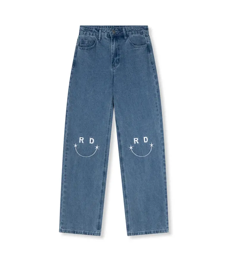 Refined department Hannah denim smiley pants