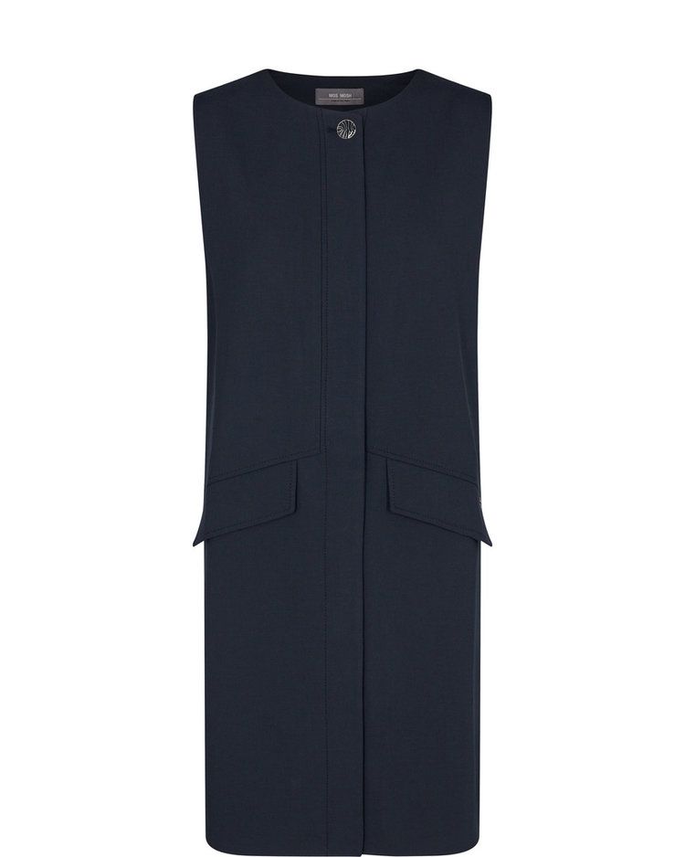 Mos Mosh Verona solei waistcoat salute navy Mos Mosh