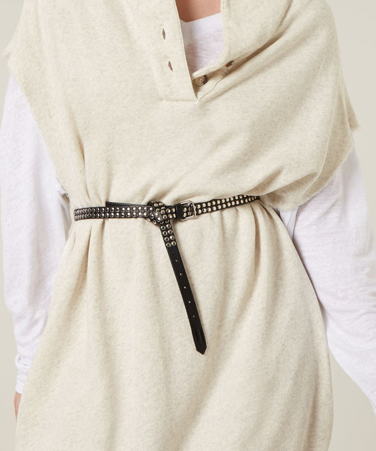 10DAYS PU belt studs black 10Days