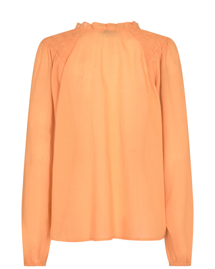 Eisa cotton blouse copper tan Mos Mosh