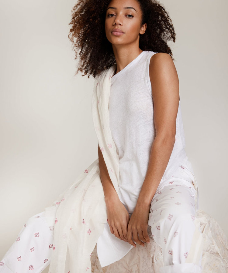 10DAYS Asymmetric tunic white 10Days