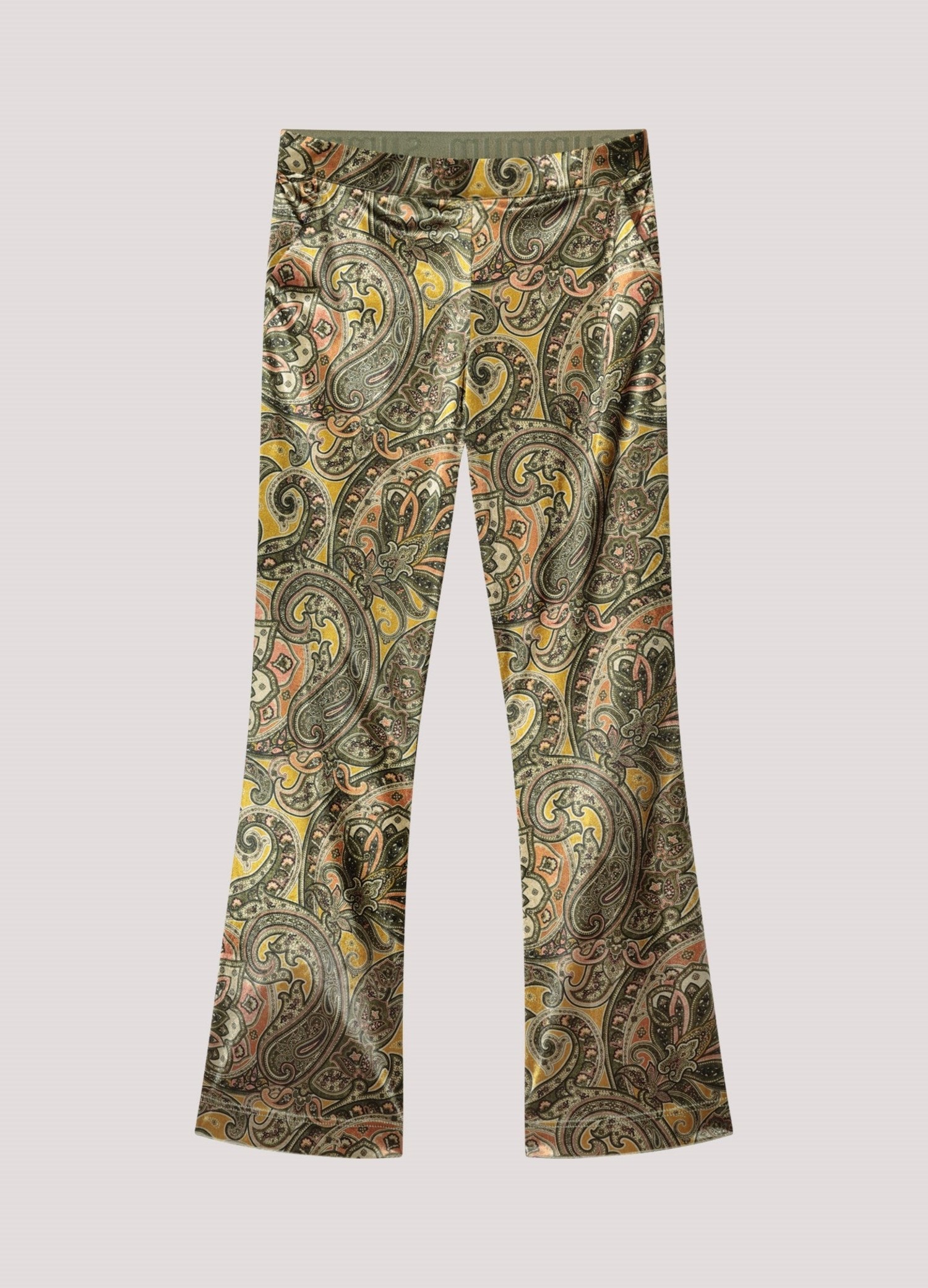 Trousers paisley velvet multicolour Summum Woman - Maurits & Mulder
