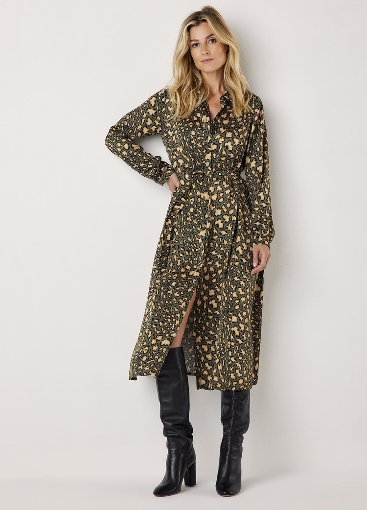 Summum Woman Dress fancy animal ivy green Summum Woman