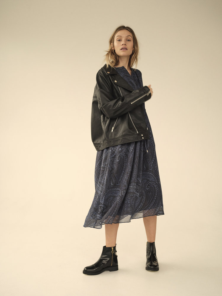 Mos Mosh Hania paisley dress salute navy Mos Mosh