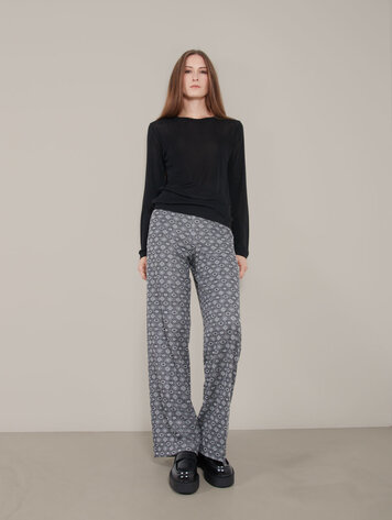 Corel Amsterdam Lily wide jaquard lurex dark steel