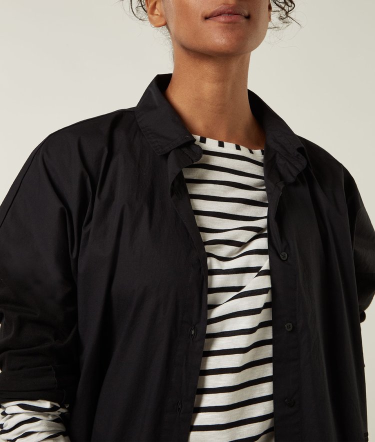 10DAYS The poplin shirt black 10Days