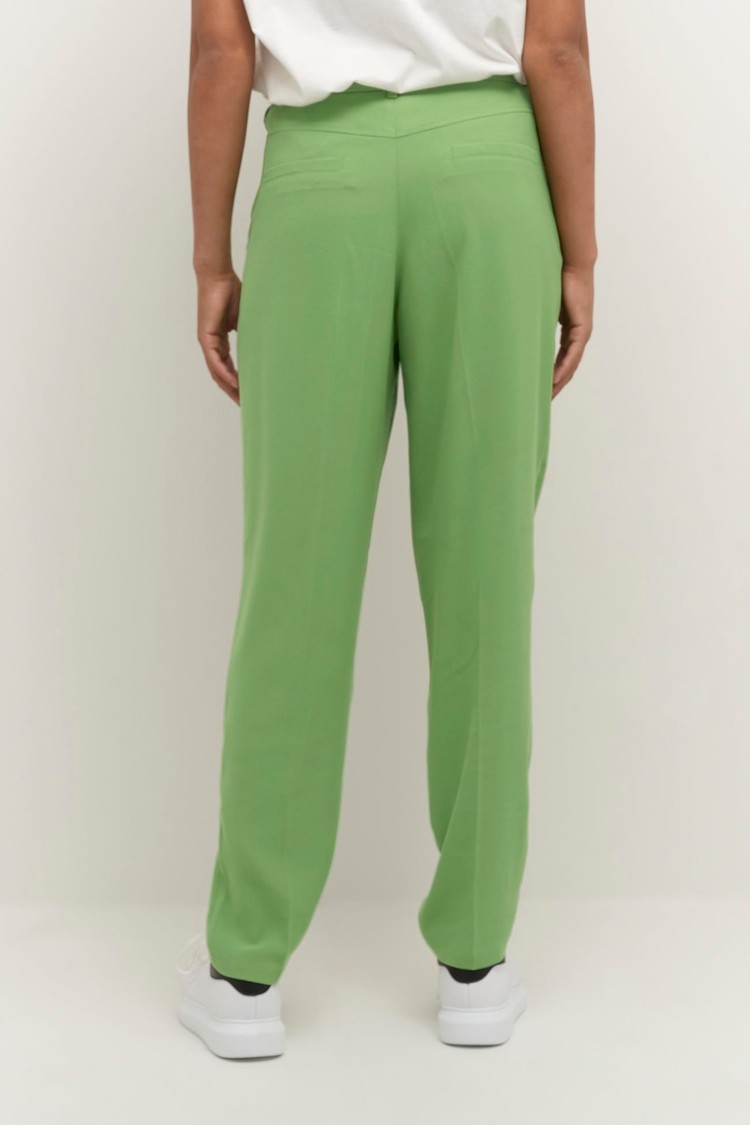 CRSaga ankl pant - mom fit flourite green Cream