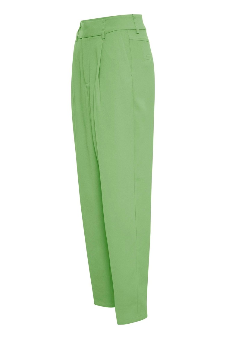 CRSaga ankl pant - mom fit flourite green Cream