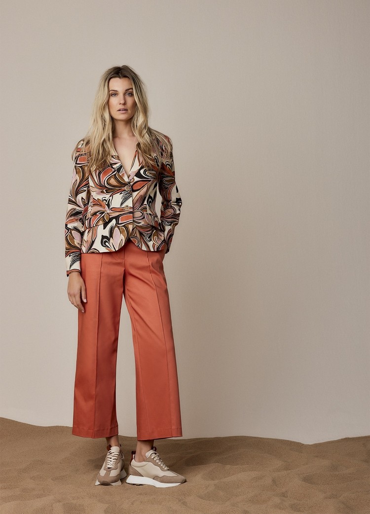 Summum Woman Blazer painted flower multicolour Summum Woman