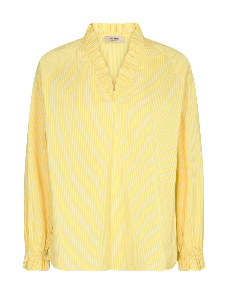 Mos Mosh MMAmelia stripe blouse yellow plum Mos Mosh