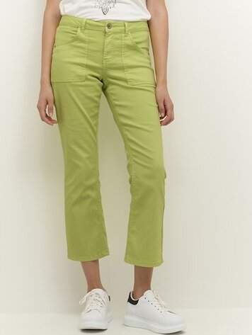 Cream Lotte 7/8 bootcut - coco fit wild lime