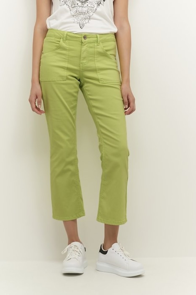 Cream CRLotte 7/8 bootcut - coco fit wild lime Cream