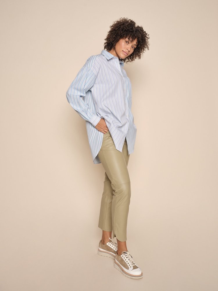 Mos Mosh MMElke multi stripe shirt clear sky Mos Mosh