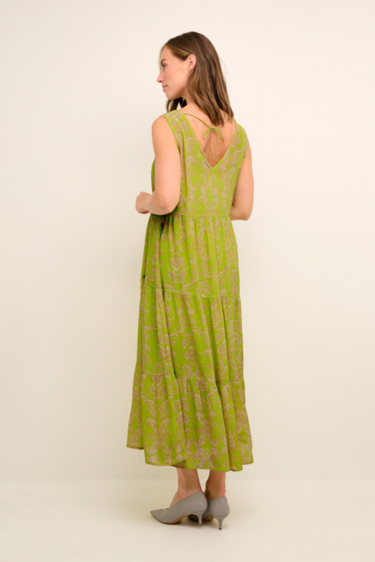 Cream CRParam long dress kim fit wild lime tapestry Cream