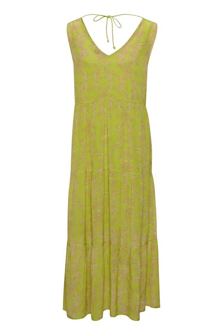 Cream CRParam long dress kim fit wild lime tapestry Cream