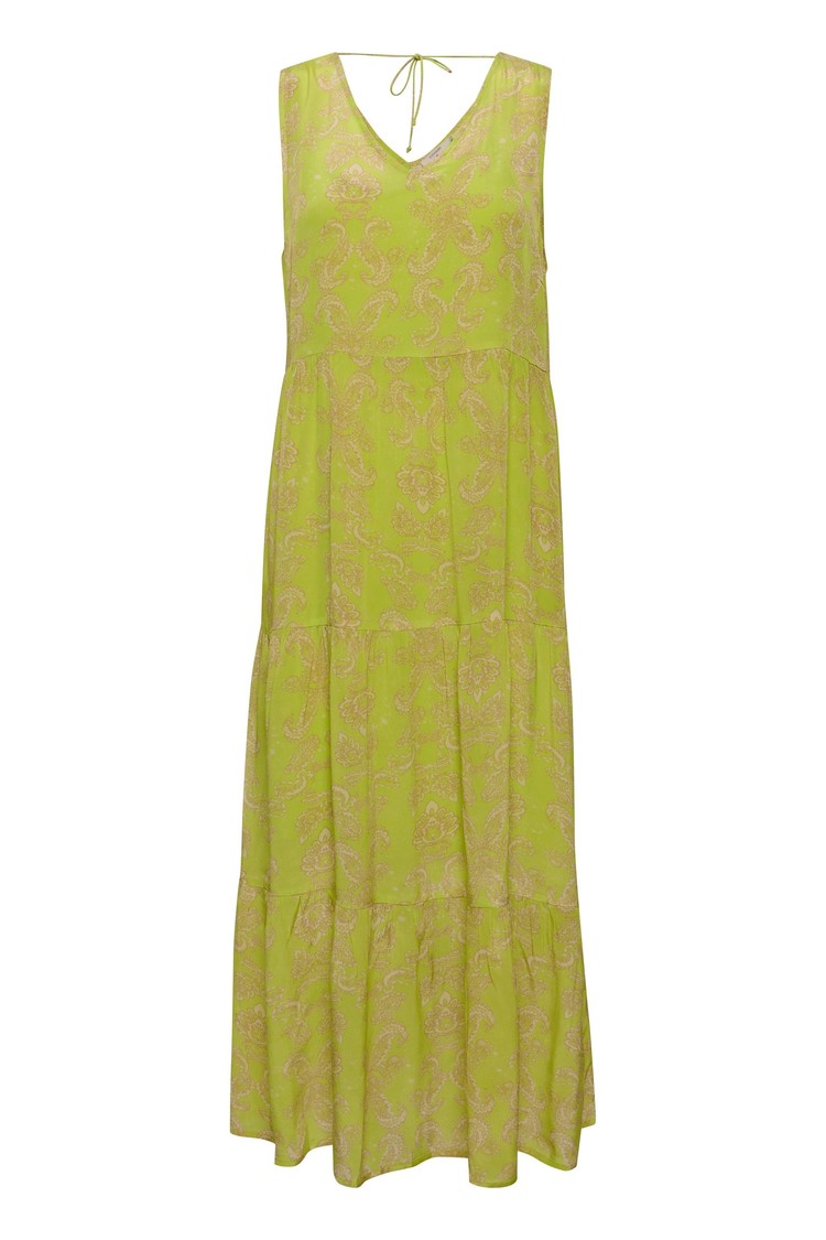 Cream CRParam long dress kim fit wild lime tapestry Cream