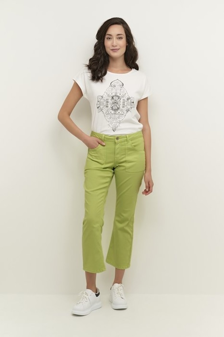 Cream CRLotte 7/8 bootcut - coco fit wild lime Cream