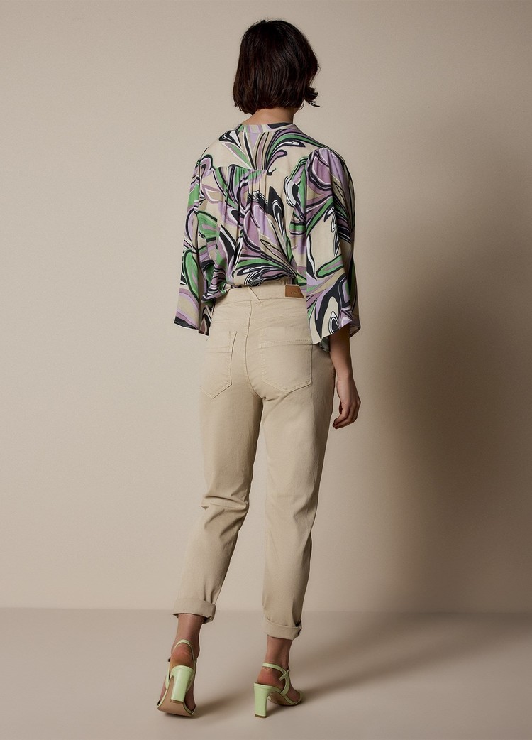 Summum Woman Tapered pant fine twill oatmeal Summum Woman