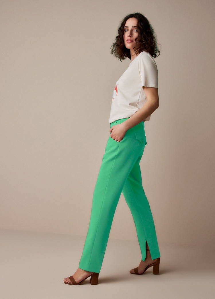 Summum Woman Trousers high waist soft foam soft emerald Summum Woman