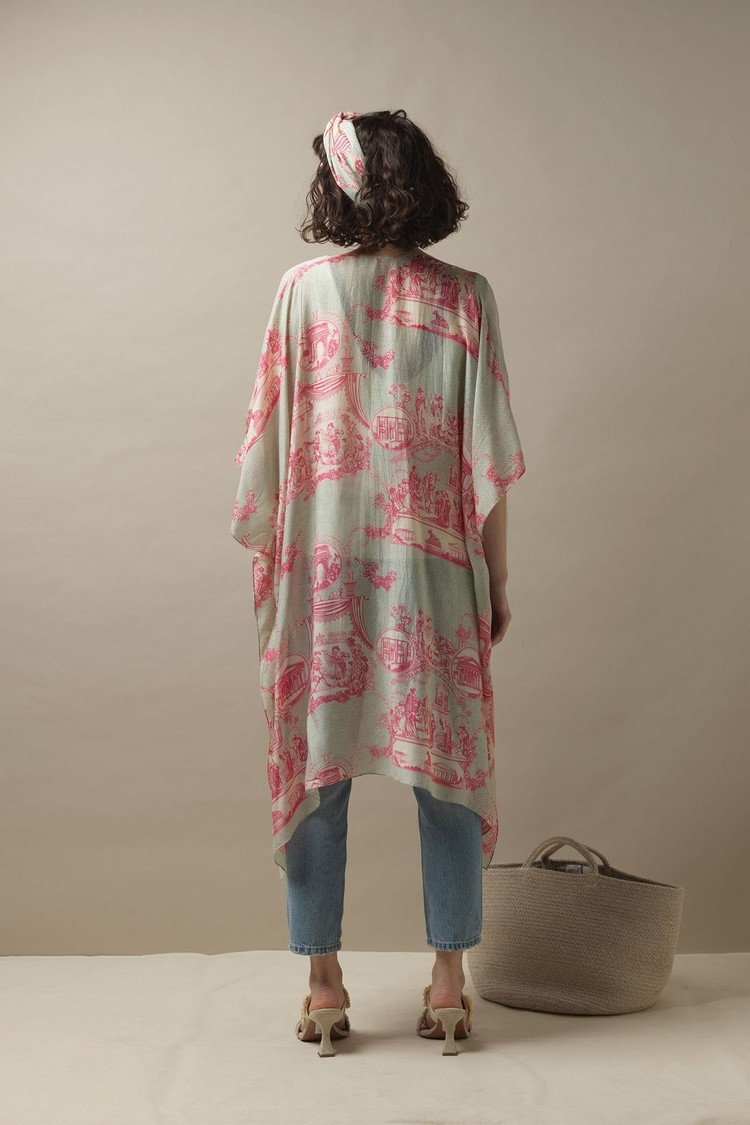 Throwover Ancient Columns Pink One Hundred Stars