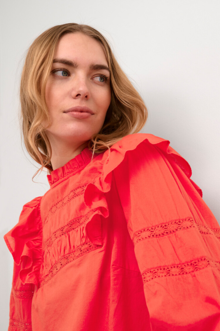 Cream CRRola blouse poppy red Cream