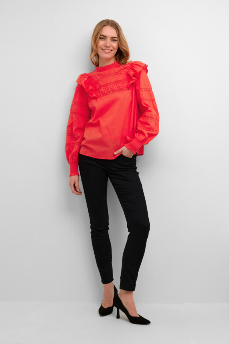 Cream CRRola blouse poppy red Cream