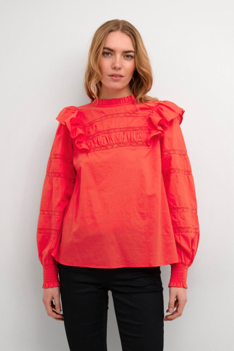 Cream CRRola blouse poppy red Cream