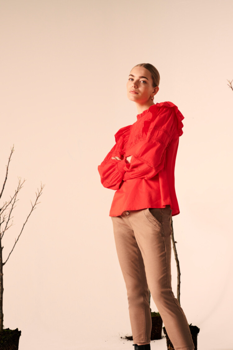 Cream CRRola blouse poppy red Cream