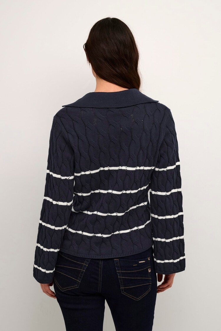 Cream CRPano pullover total eclipse stripe Cream