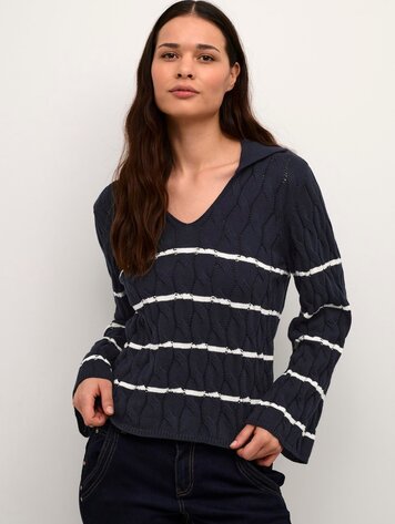 Pano pullover total eclipse stripe