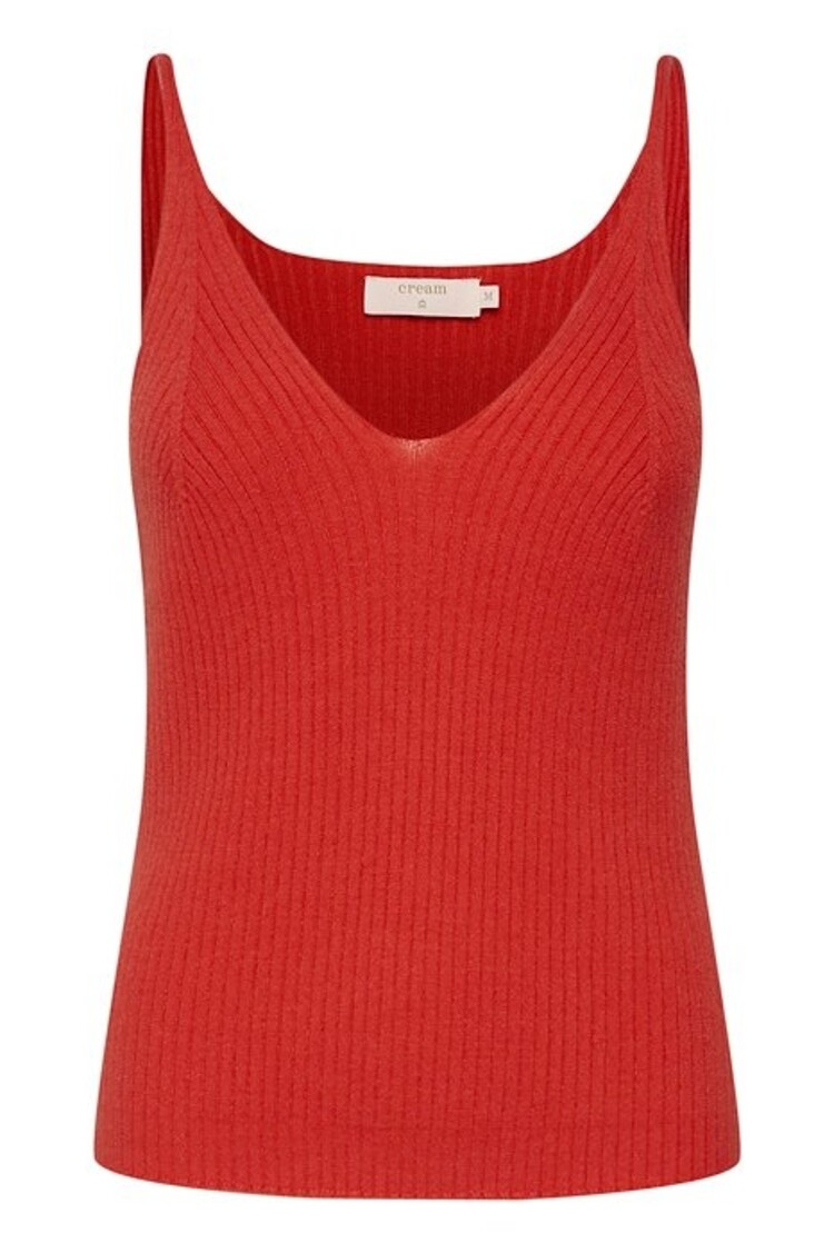 Cream CRDela knit top poppy red Cream