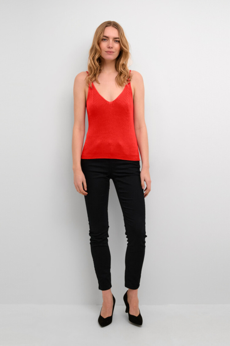 Cream CRDela knit top poppy red Cream