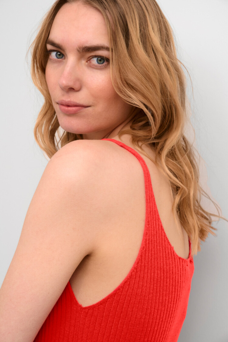 Cream CRDela knit top poppy red Cream