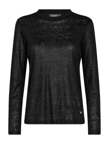 Mos Mosh Casa O-LS foil tee black