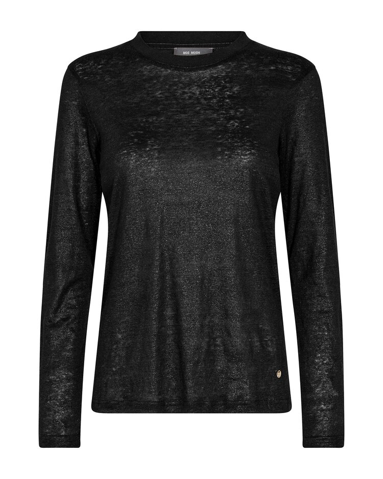 Mos Mosh MMCasa O-LS foil tee black Mos Mosh