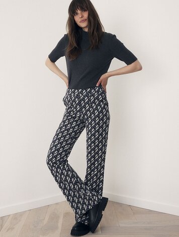Corel Amsterdam Boa retro pants jacquard ultimate gray