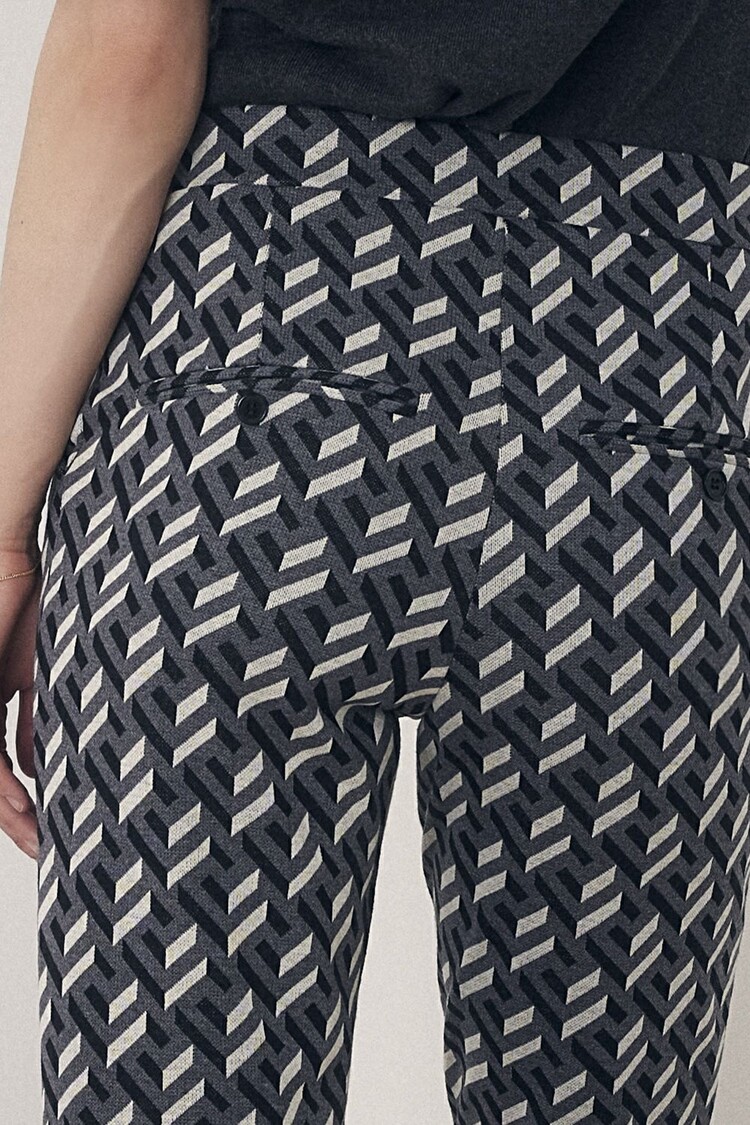 Corel Amsterdam Boa retro pants jacquard ultimate gray Corel