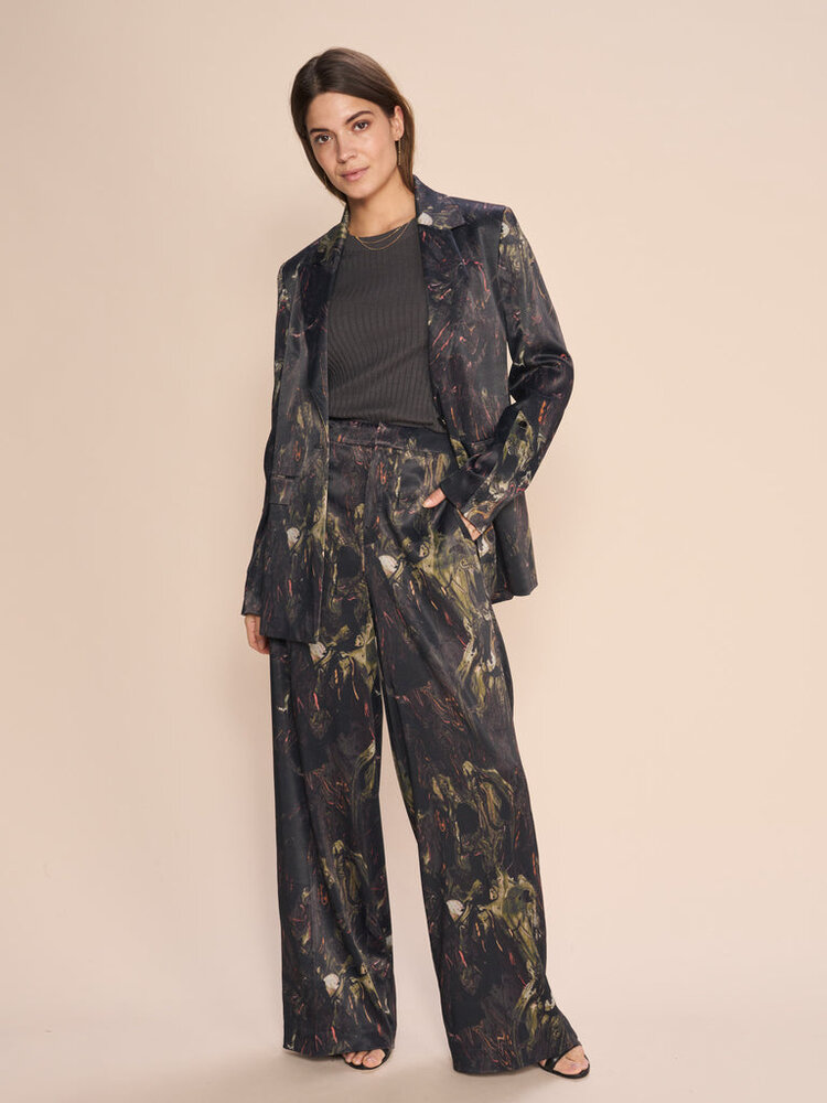 Mos Mosh MMJules marble pant black Mos Mosh
