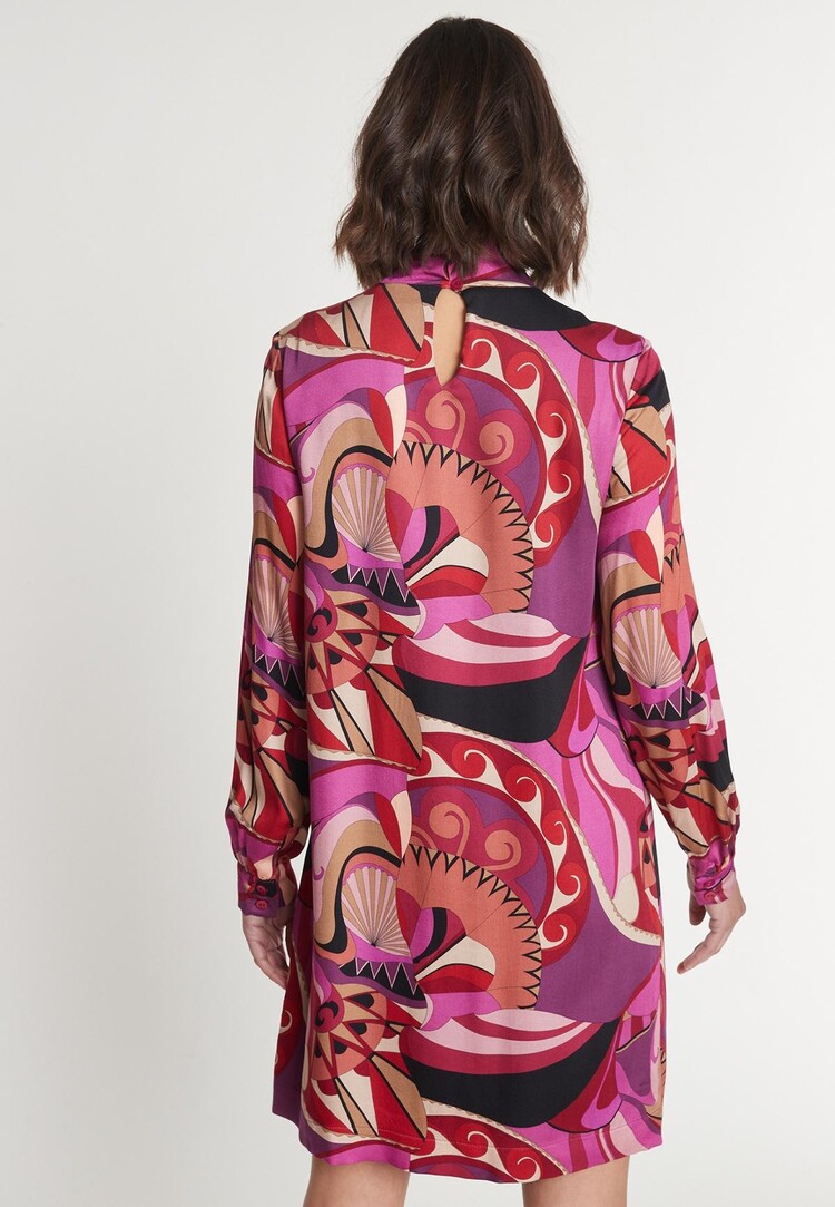 Ana Alcazar Blouse jurk Makisa multicolour Ana Alcazar