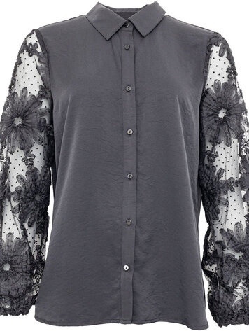Costamani Paris lace shirt black