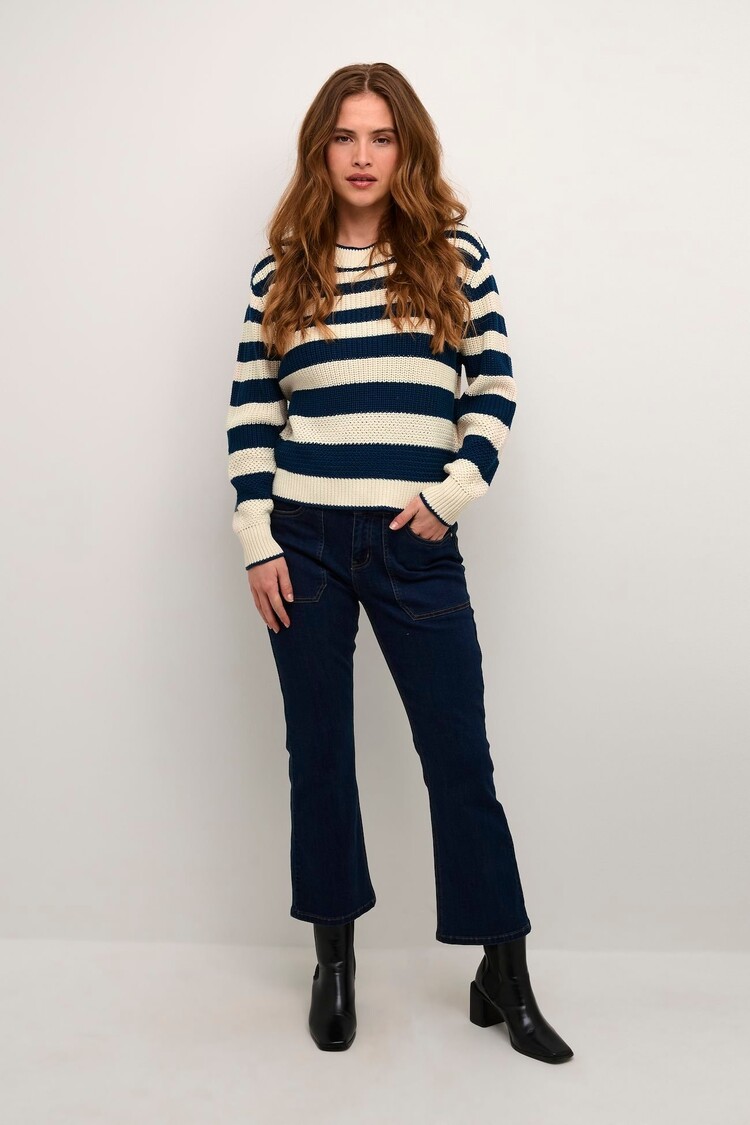 Cream CRMuka knitted pullover gibraltar sea stripe Cream