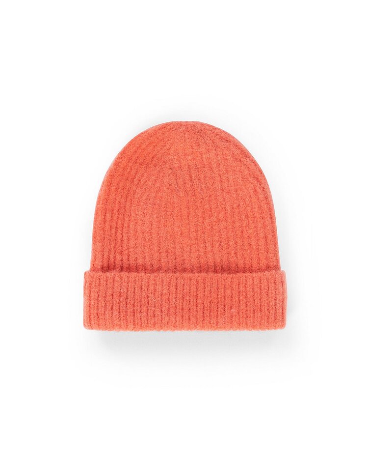 Knit-ted Nora beanie coral Knit-ted